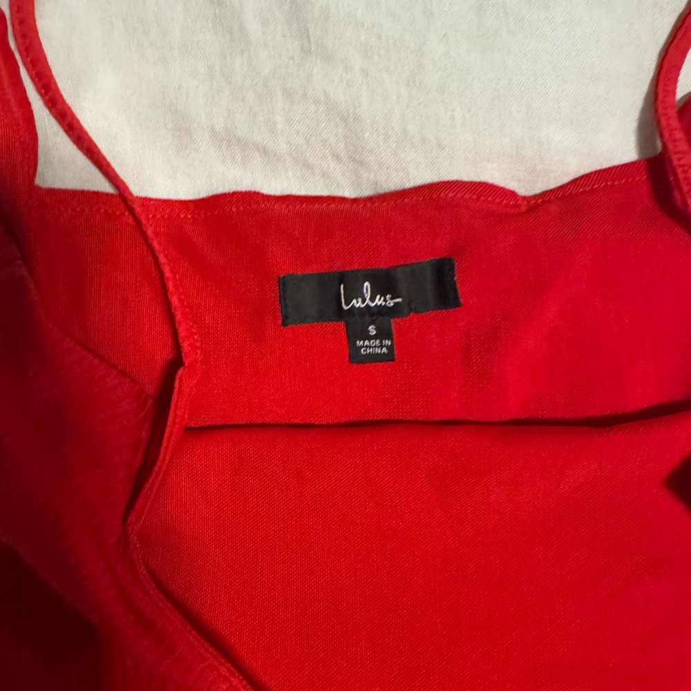 Lulus Red Sleeveless Top